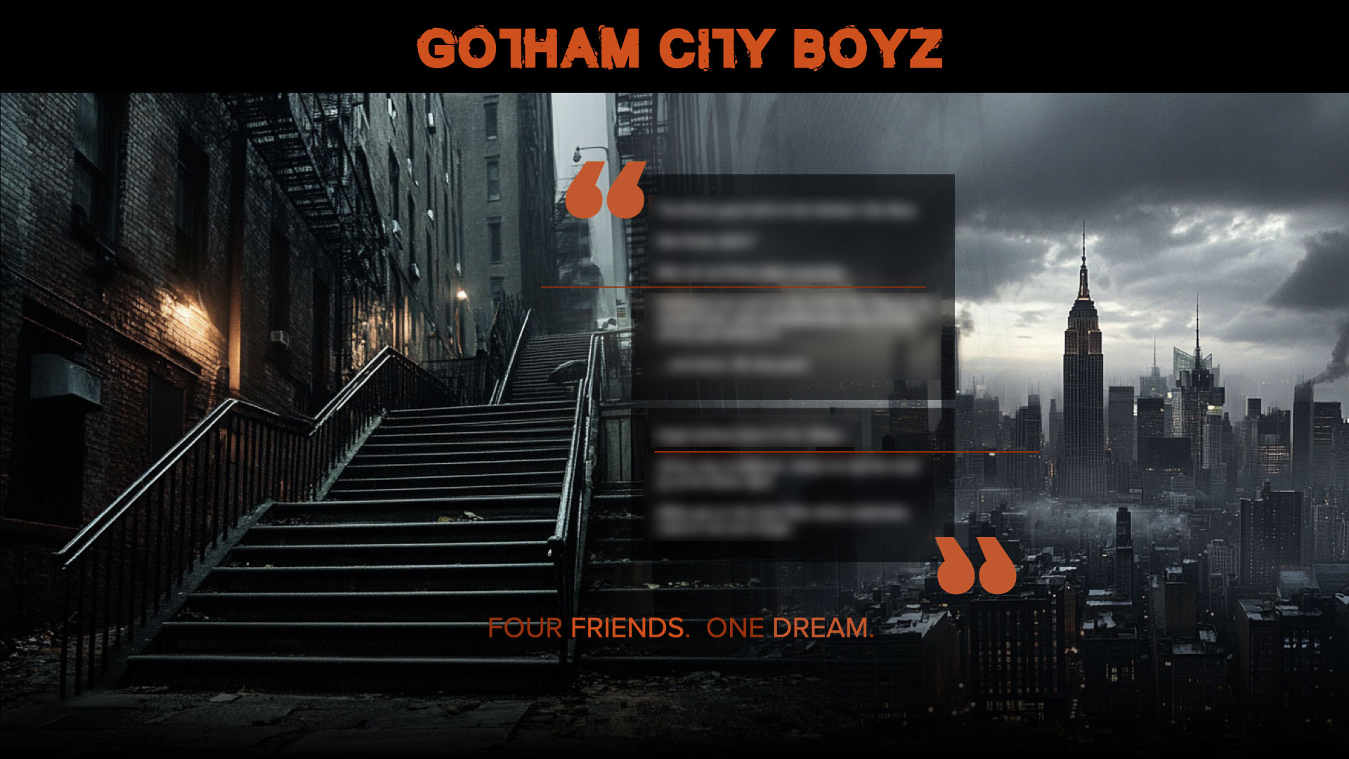 Pitch Your Film - Gotham City Boyz